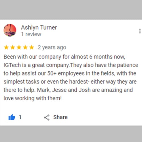 IGTech365 Customer Review