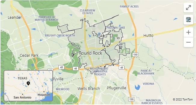 Round Rock Map