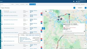 Geotab tracking map
