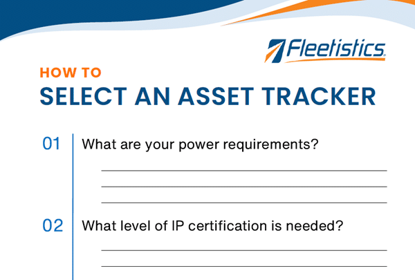 Selecting an asset tracker checklist