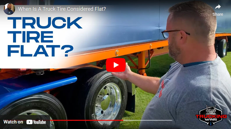 Truck flat tire video