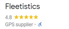 Fleetistics Google Review Stars
