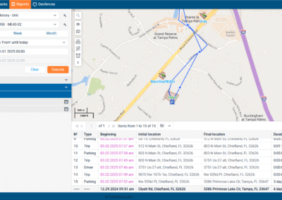 Small Fleet GPS tracking map