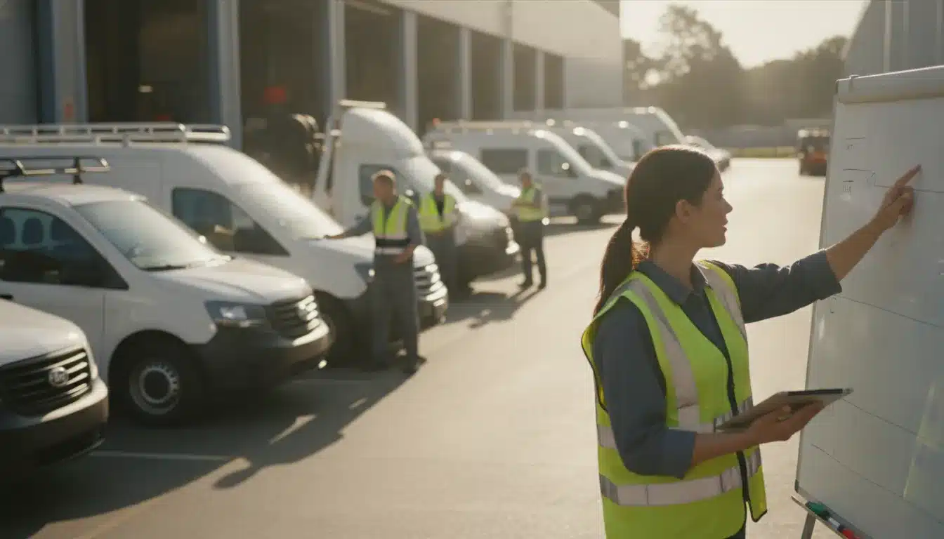 GPS fleet tracking route optimization workflow